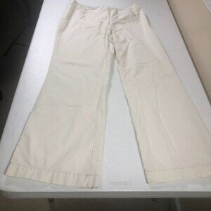 J Jill Sailor Pants Womens Sz‎ 12 100% Cotton Nautical Beach Coastal Grandmother
